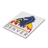 青い馬デンバー タイル (側面)