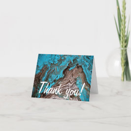 「青い馬友の中に戻れ」 サンキューカード