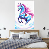 青い馬 キャンバスプリント (インサイチュ (寝室))