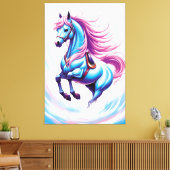 青い馬 キャンバスプリント (インサイチュ (リビング))