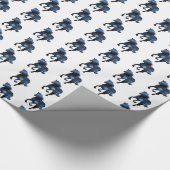 青い馬 ラッピングペーパー (角)