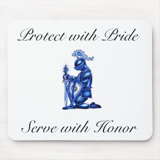 青い騎士マウスパッド マウスパッド (正面)