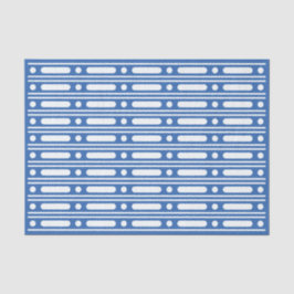 青い骨の象眼ドットボーダー デクパージュペーパー 薄葉紙