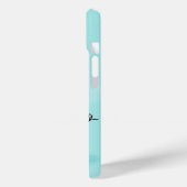青い髪のセクシーなピンアップガール Case-Mate iPhoneケース (裏面 / 左)