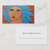 青い髪の人 予約カード (正面/裏面)