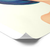 青い髪の少女 ポスター (角)