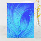 青い魅惑の庭 カード (黄色い花)