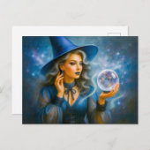 青い魔女とクリスタルボール シーズンポストカード (正面/裏面)