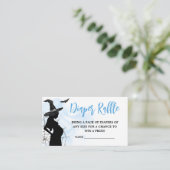 青い魔女の赤ちゃんシャワーオムツラッフル エンクロージャーカード (スタンド正面)