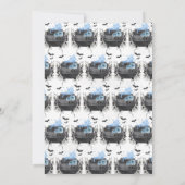 青い魔法がおとずれ！ハロウィン ベイビー シャワー 招待状 (裏面)