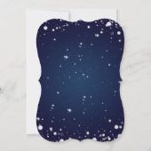 青い魔法の渦巻き ウィンターワンダーランドの招待状 招待状 (裏面)