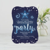 青い魔法の渦巻き ウィンターワンダーランドの招待状 招待状 (スタンド正面)