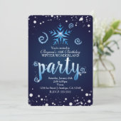 青い魔法の渦巻き ウィンターワンダーランドの招待状 招待状 (スタンド正面)