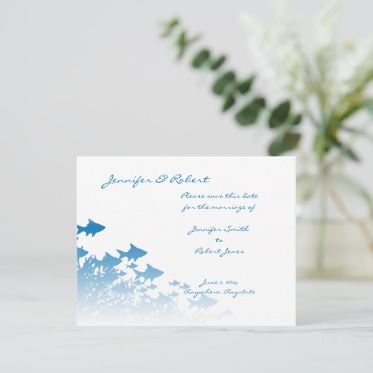 青い魚とサンゴ日付カードを保存 セーブザデート (スタンド正面)