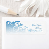 青い魚とサンゴ ラベル (インサイチュ)