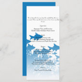 青い魚と珊瑚結婚のメニュー メニュー (正面/裏面)