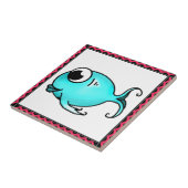 青い魚のタイル タイル (側面)
