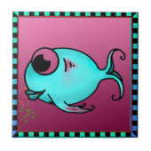 青い魚のタイル タイル (正面)