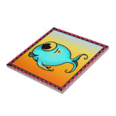 青い魚のタイル タイル (側面)