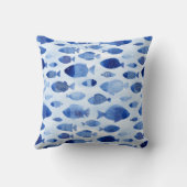 青い魚のパタ航海のーン クッション (裏面)