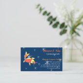 青い魚のビジネスカード 名刺 (スタンド正面)