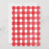 青い魚のボートの多くは1歳の誕生日 招待状 (裏面)