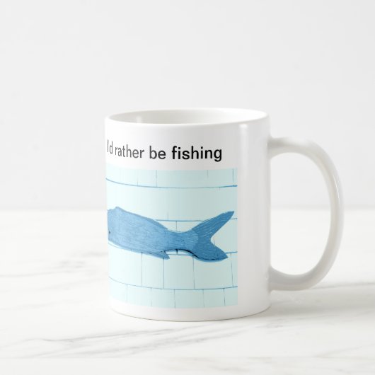 青い魚のマグ コーヒーマグカップ (右)