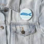 青い魚のロゴ 缶バッジ (インサイチュ)