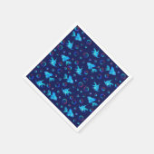 青い魚の型 スタンダードカクテルナプキン (角)