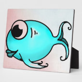 青い魚の歯垢 フォトプラーク (側面)