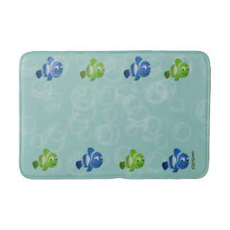 青い魚の緑 バスマット