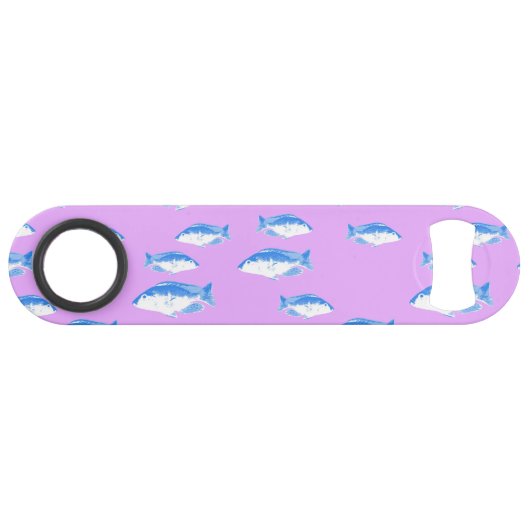 青い魚の薄紫 スピード栓抜き (裏面横)