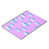 青い魚の薄紫 ノートブック (左側)