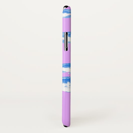 青い魚の薄紫 Case-Mate iPhoneケース (裏面/右)