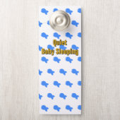 青い魚の赤ちゃんが寝ています  ドアノブサイン (ノブ)