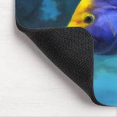 青い魚のmousepad マウスパッド (コーナー)