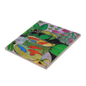 青い魚をボウルに タイル (側面)