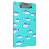 青い魚オンターコイズ クリップボード (右)