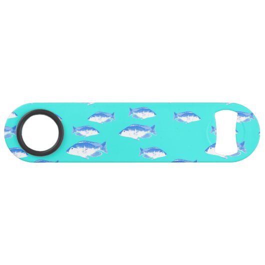 青い魚オンターコイズ スピード栓抜き (裏面横)