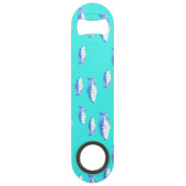 青い魚オンターコイズ スピード栓抜き (正面)