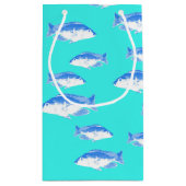 青い魚オンターコイズ スモールペーパーバッグ (裏面)