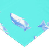 青い魚オンターコイズ テーブルクロス (アングル)