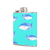 青い魚オンターコイズ フラスク (左)