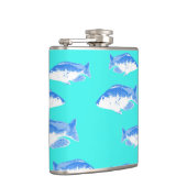 青い魚オンターコイズ フラスク (右)