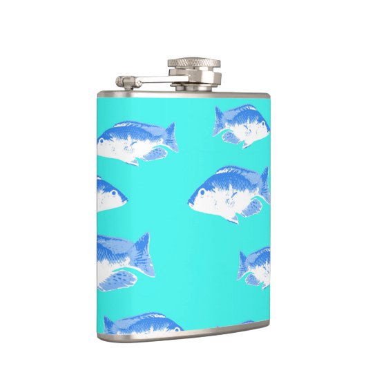 青い魚オンターコイズ フラスク (右)