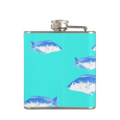 青い魚オンターコイズ フラスク (裏面)