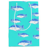 青い魚オンターコイズ ミディアムペーパーバッグ (正面)