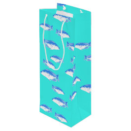 青い魚オンターコイズ ワインギフトバッグ