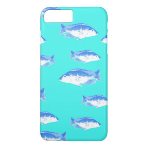 青い魚オンターコイズ iPhone 8 PLUS/7 PLUSケース
