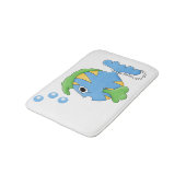 青い魚風呂マット バスマット (アングル)